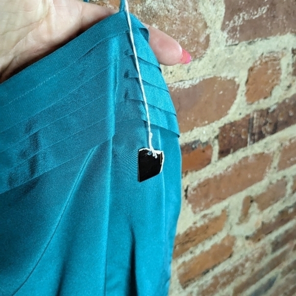 NWT Vintage Condor 100% Silk Teal Spaghetti Strap Tank Top - Picture 3 of 9